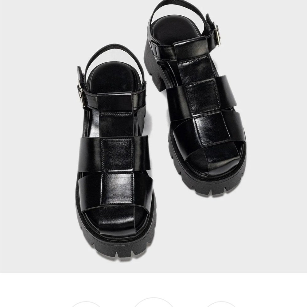 Newbella Solid Color Platform Fisherman's Shoes